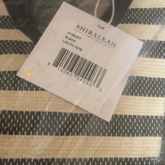 Shiraleah Lolita woven paper straw beach tote bag NWT - Picture 6 of 7